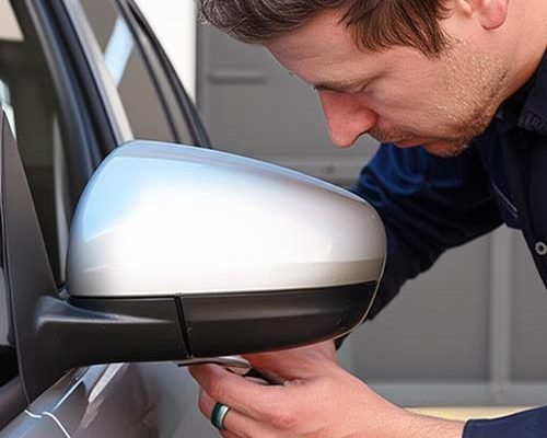 Instalación de espejo retrovisor lateral